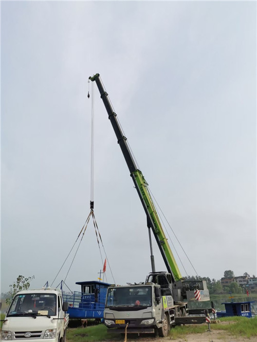 钟祥市桥梁建设吊装案例